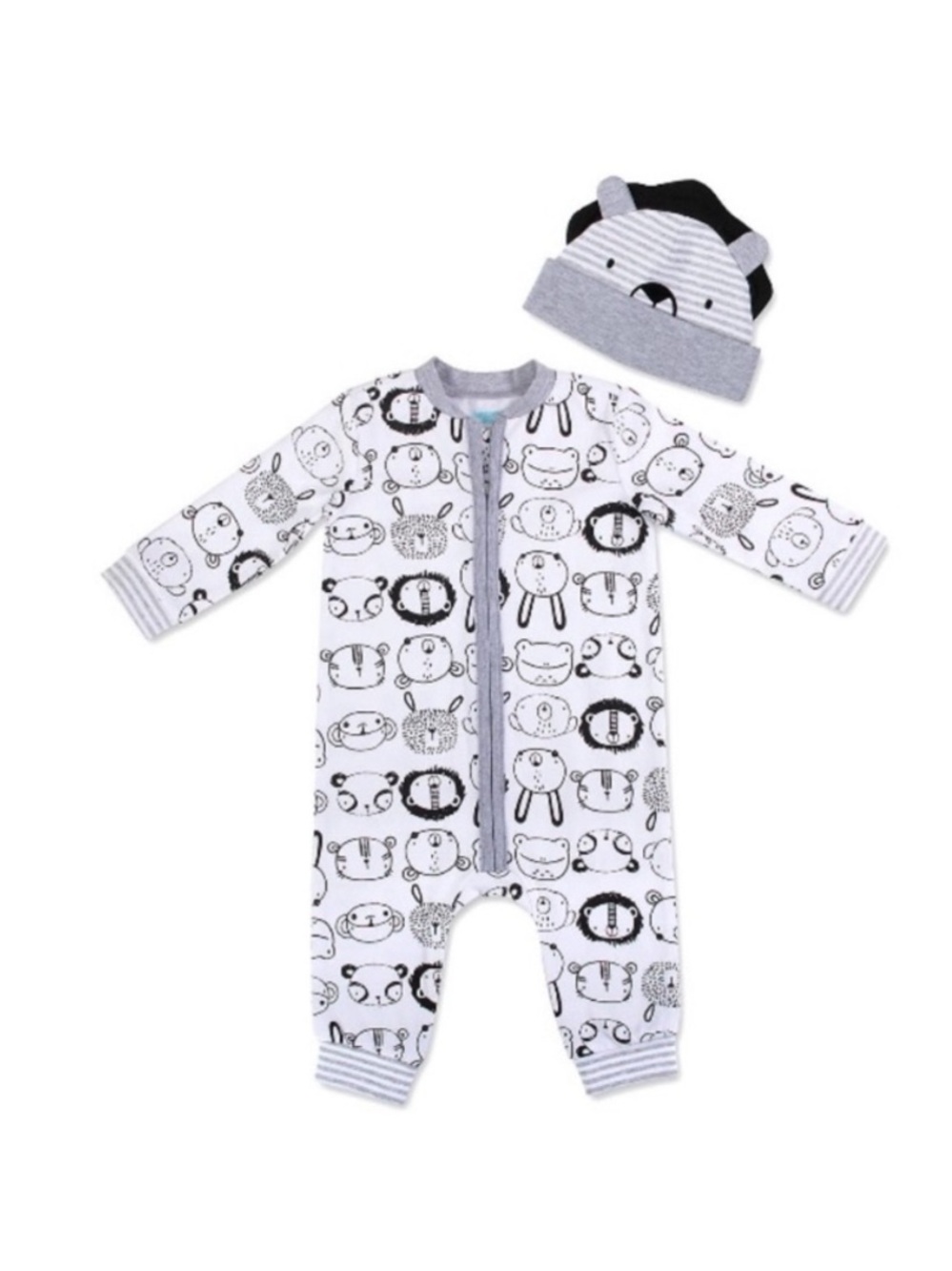 Lightning Bug Oneies Lion Coveralls Outfit With Cap